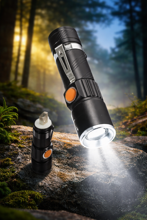 Producto - Linterna Led Recargable USB MJ616K
