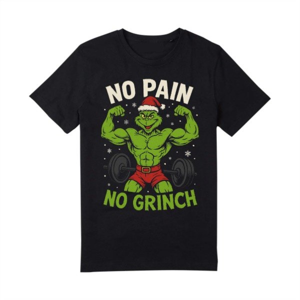 Producto - Remera Grinch Gimnasia Gym Navidad
