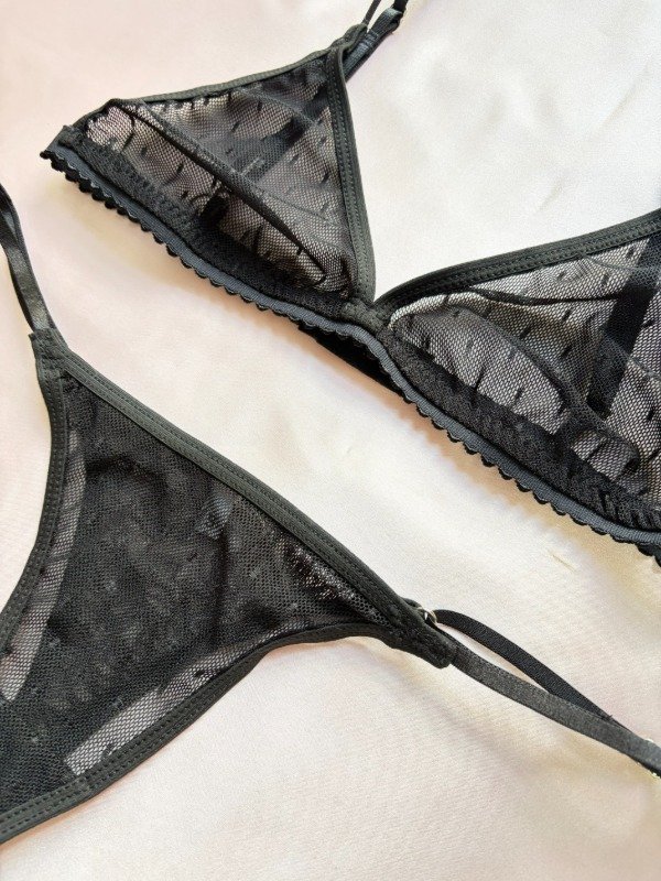Producto - Tul Negro Plumeti - 2