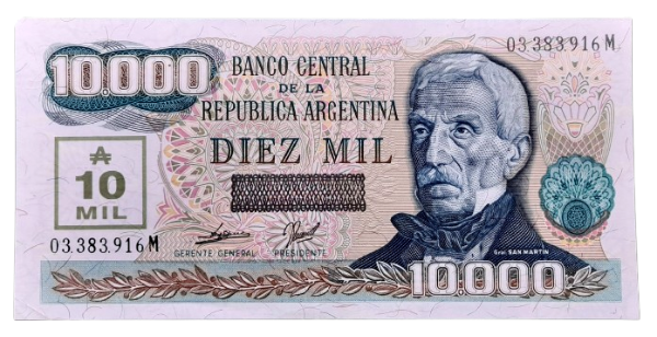 Producto - 10.000 Australes Transitorios (De Paul - Gonzalez Fraga) Bott.2876 XF+