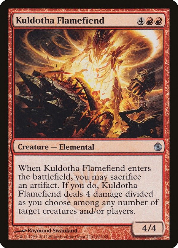 Producto - Kuldotha Flamefiend  Mirrodin Besieged