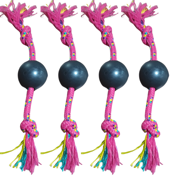 Producto - Pelota Lisa Con Soga Para Perros Pequeños Y Medianos - 6