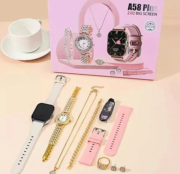 Producto - Smartwatch A58 PLUS + set joyeria