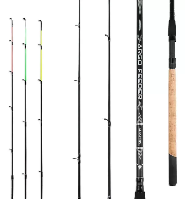 Producto - Caña Albatros Argo Feeder 2,4m 2 Tramo / 3 Punteras 10-80grs