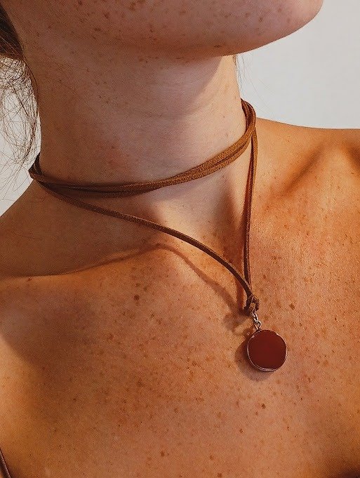 Producto - Choker piedra cornalina
