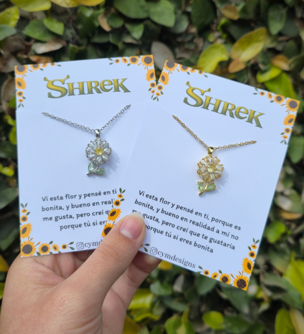 Producto - Collar giratorio margarita de shrek