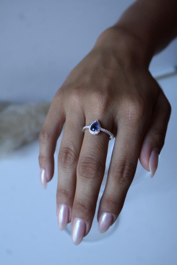 Producto - Anillo Gota azul