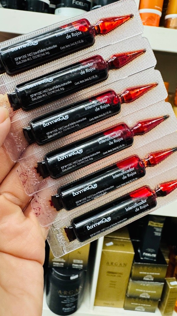 Producto - ampollas intensificadoras de rojo x3ml