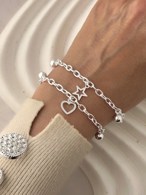 Producto - PULSERA CON BOLITAS Y DIJES 1424