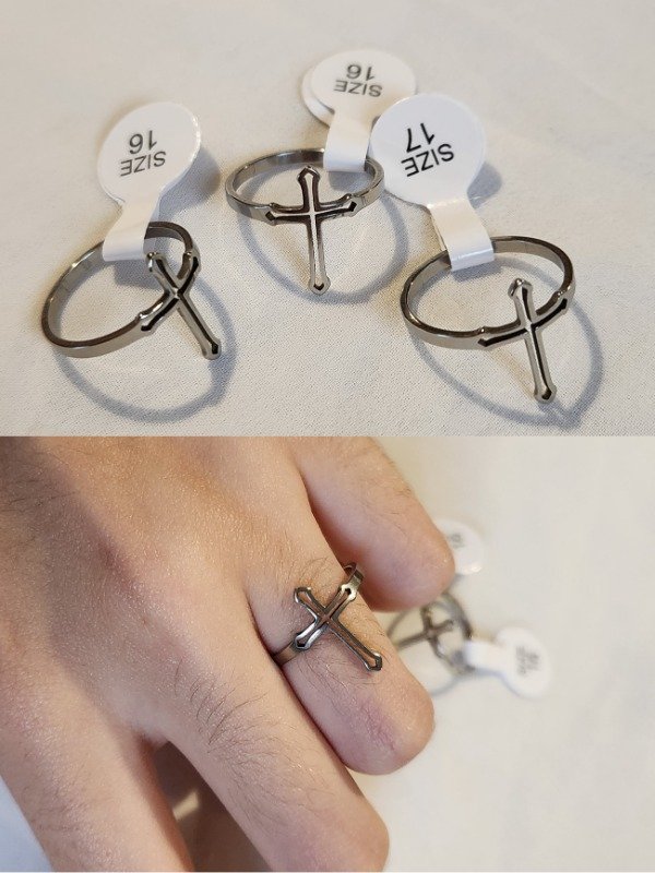 Producto - Anillo X Gothic X ACERO QUIRÚRGICO