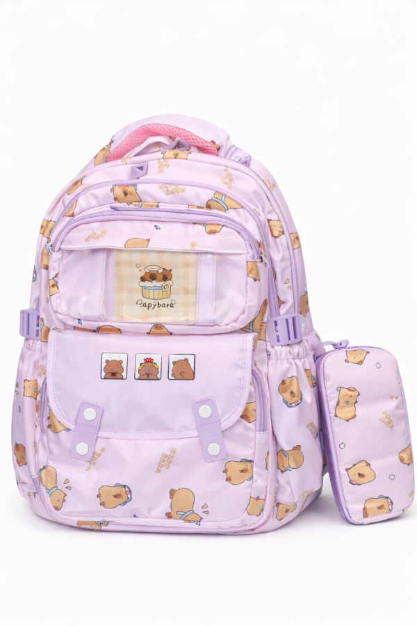 Producto - Mochila Capybara Grande Frontal Super Organizada Cartuchera