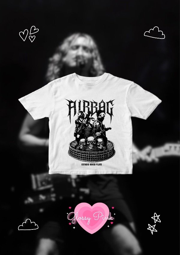 Producto - Baby Tee Airbag River Black - DTF