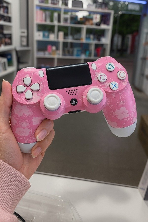 Producto - Joystick ps4 ROSA floreado (edicion limitada)