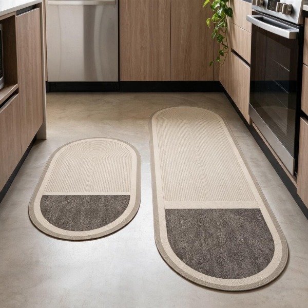 Producto - SET DE 2 ALFOMBRAS OVALADAS PREMIUM SUPER ABSORBENTES - 1
