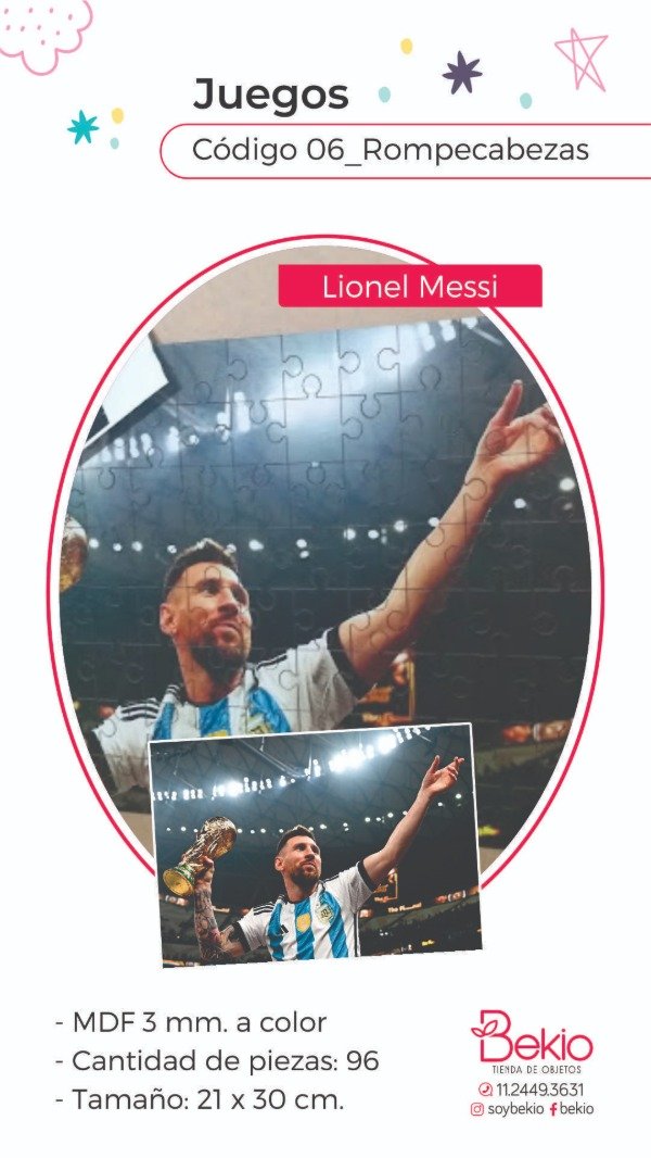 Producto - Rompecabezas Messi
