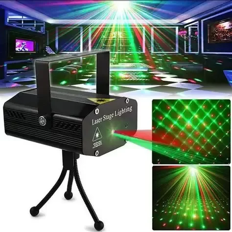 Producto - Luces Laser para Fiestas RGB Con Sensor Rítmico MC7876