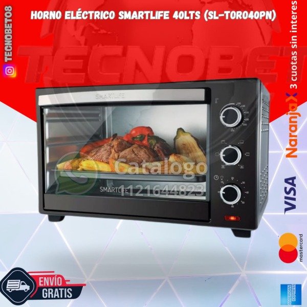 Producto - HORNO ELÉC. SMARTLIFE 40LTS (SL-TORO40PN)