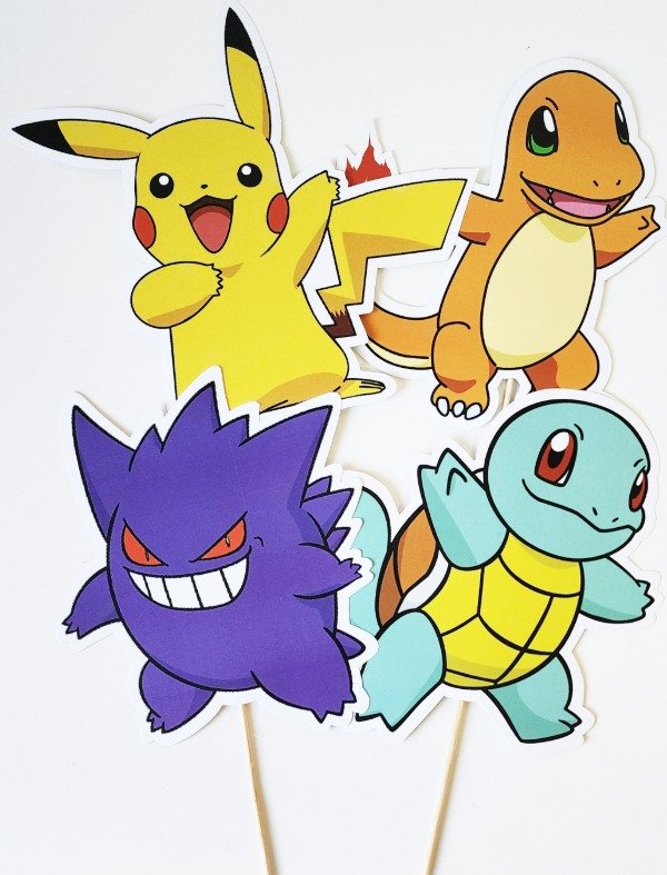 Producto - Pokemon Cake Toppers Grandes - Adorno Para Mesa - 1