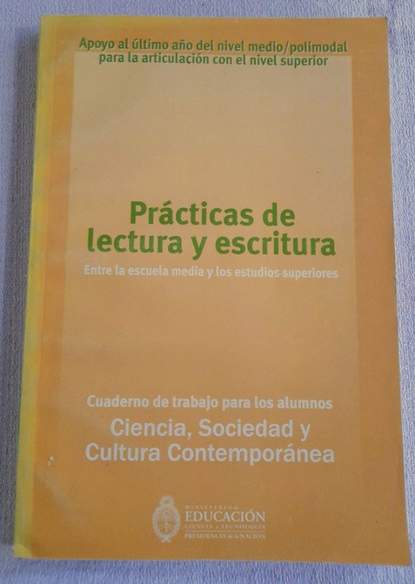 Producto - Prácticas De Lectura Y Escritura - Cuaderno De Trabajo para alumnos