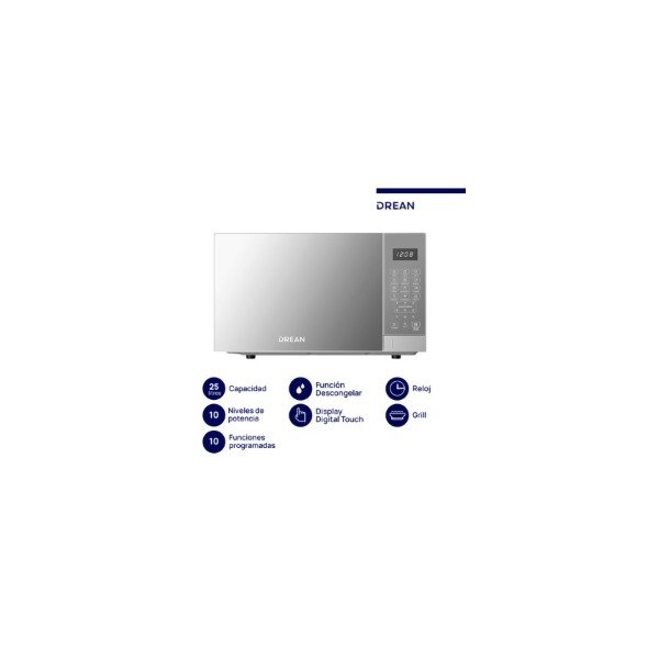 Producto - Microondas DREAN digital 25 lts acero inox. con Grill - 0