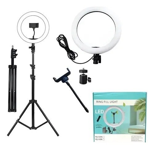 Producto - Aro Luz Led 30cm 3 Tonos De Blanco + Trípode 2.10 Metros
