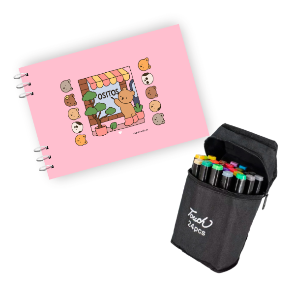 Producto - Libro para colorear Boobie Goods + MArcadores x 24 touch