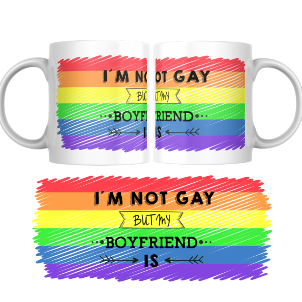 Producto - Taza - No soy gay pero mi novio si 1 (LGBT) - 0