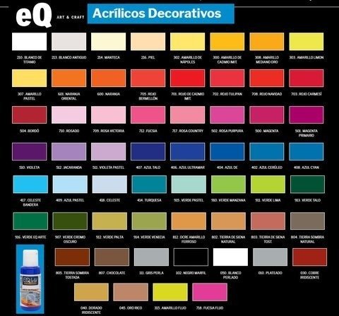 Producto - Acrilico decorativo EQ 50cc - 1