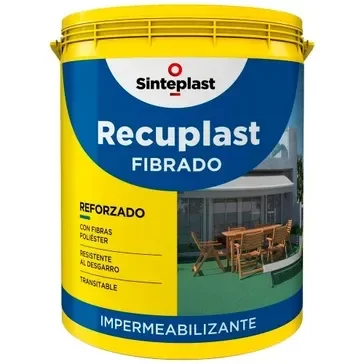 Producto - Membrana Liquida Para Techos Fibrado Verde Cemento Recuplast 20 Kg