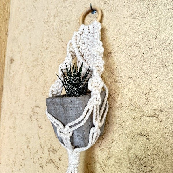Producto - Porta maceta de Macramé Cactus - 3
