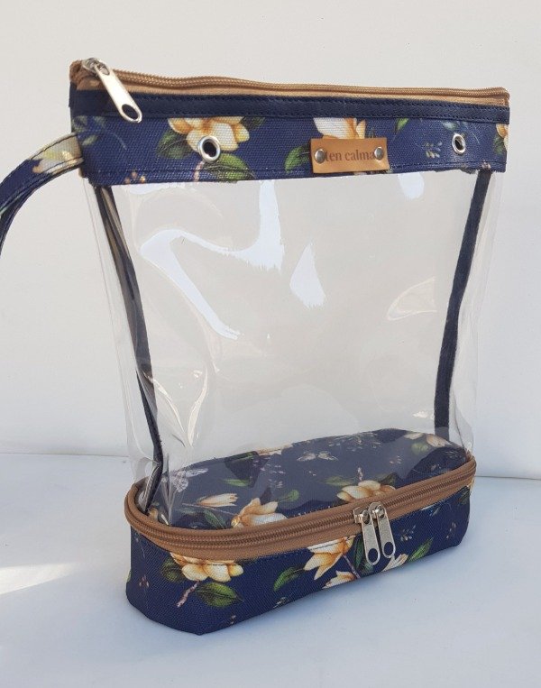 Producto - BOLSITO LANERO AZUL Y BEIGE