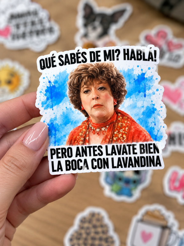 Producto - Stickers // Que sabes de mi habla.