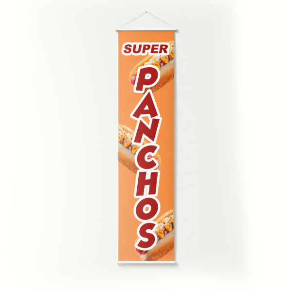Producto - Lona Banner Super Panchos 100x25cm