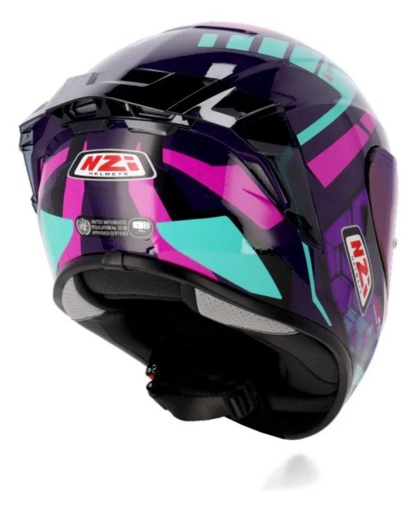 Producto - CASCOS NZI TRENDY 3 STREAM OVERTAKING VIOLETA Y ROSA BRILLO - 2