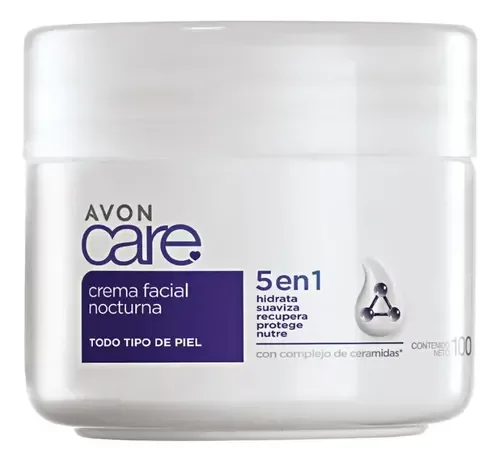 Producto - Avon care crema facial 5 en 1 nocturna.
