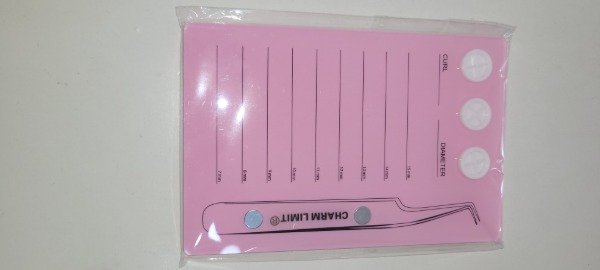 Producto - Apoya pestañas y pinza