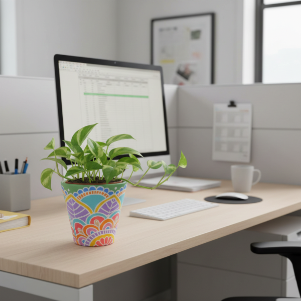 Producto - MACETA DE BARRO ZINNIA - PASTEL