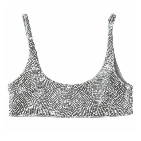 Producto - Silver shiny bralette
