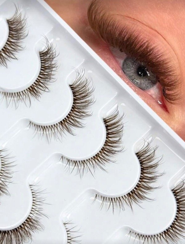 Producto - Pestañas Cat Eyes Brown x6 pares - 0