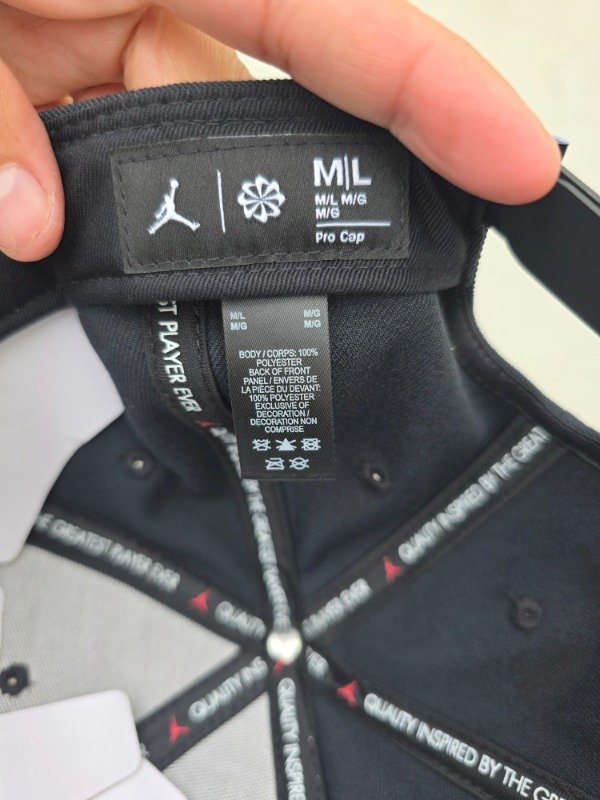 Jordan brand pro snapback black/white — imagen 11