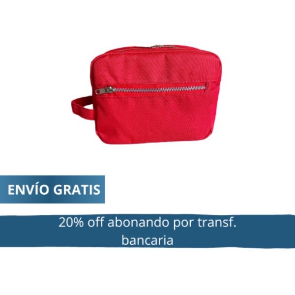 Producto - Neceser Isotérmico Rojo abonando por transferencia 59.840 pesos