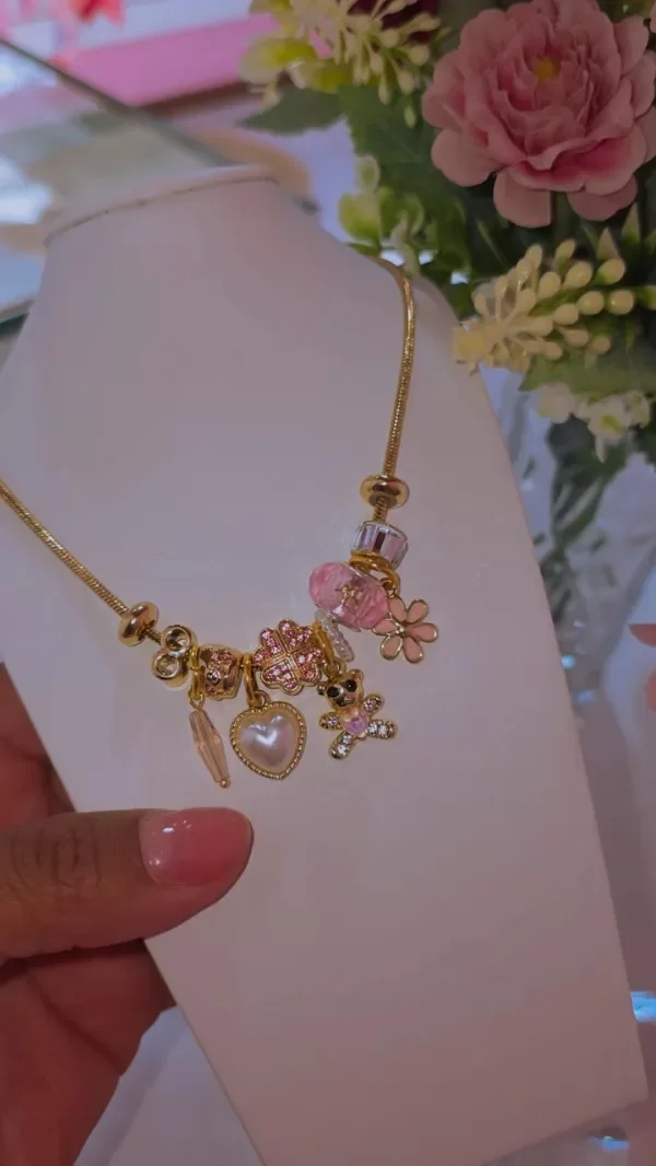 Producto - Collar dijes varios osito AD