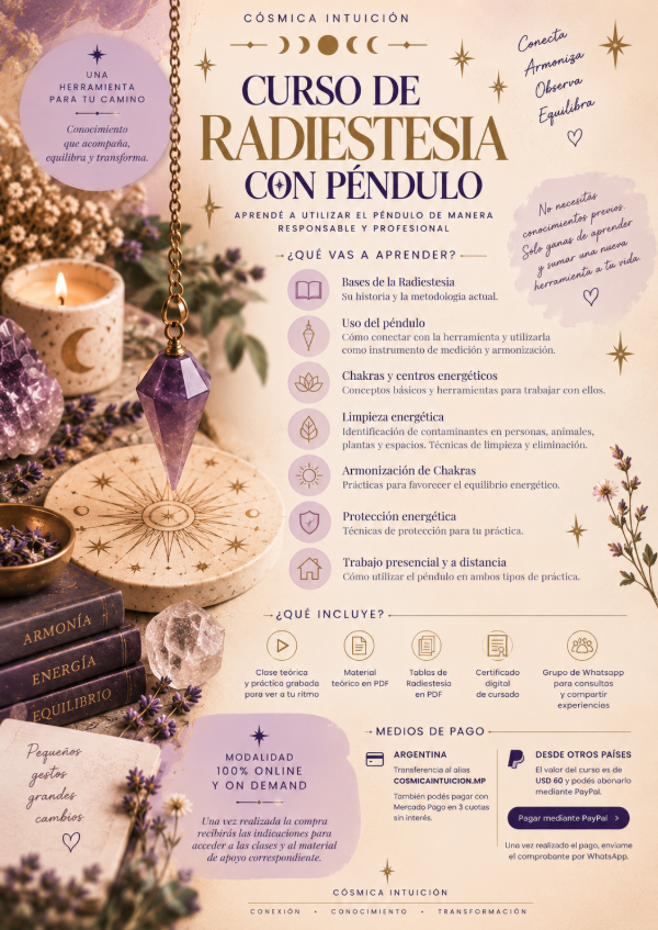 Producto - Curso de Radiestesia y Uso del Péndulo - 1