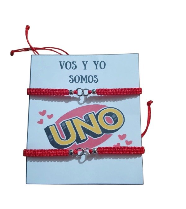 Producto - Pulsera vos y yo somos UNO x2