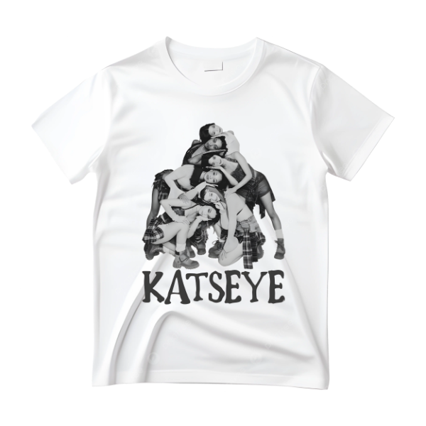 Producto - Remera Blanca Katseye vertical