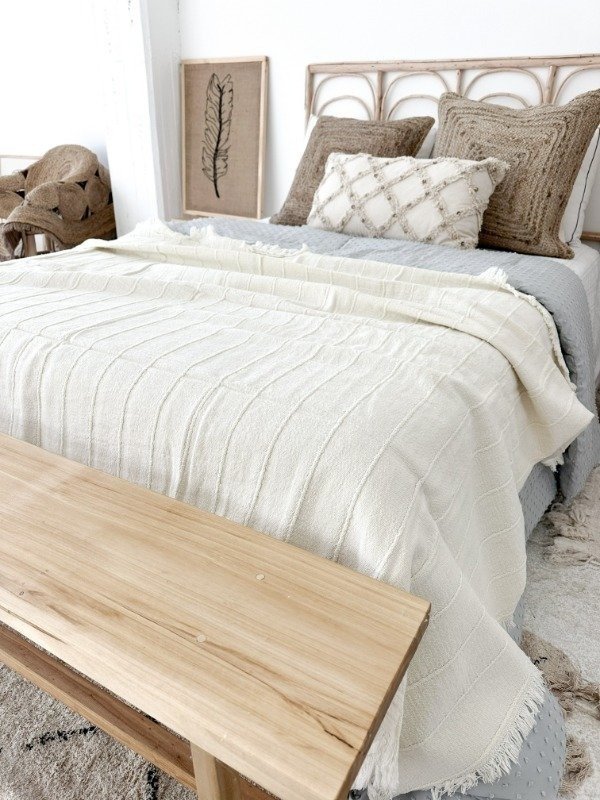 Producto - Manta Paz Cremita -  140x220