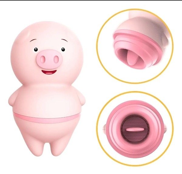 Producto - Juguete vibrador estimulador de clítoris Cerdito con lengua Cod: Hoto321