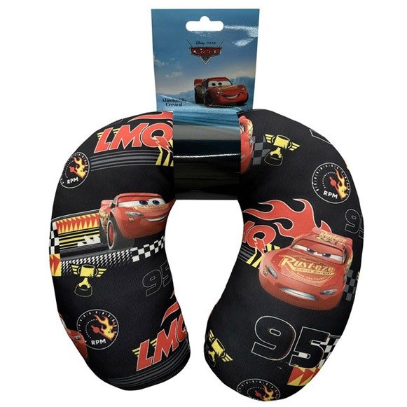 Producto - ALMOHADON CARS PARA VIAJE CUELLO ADULTO 30X30CM DISNEY CC-006
