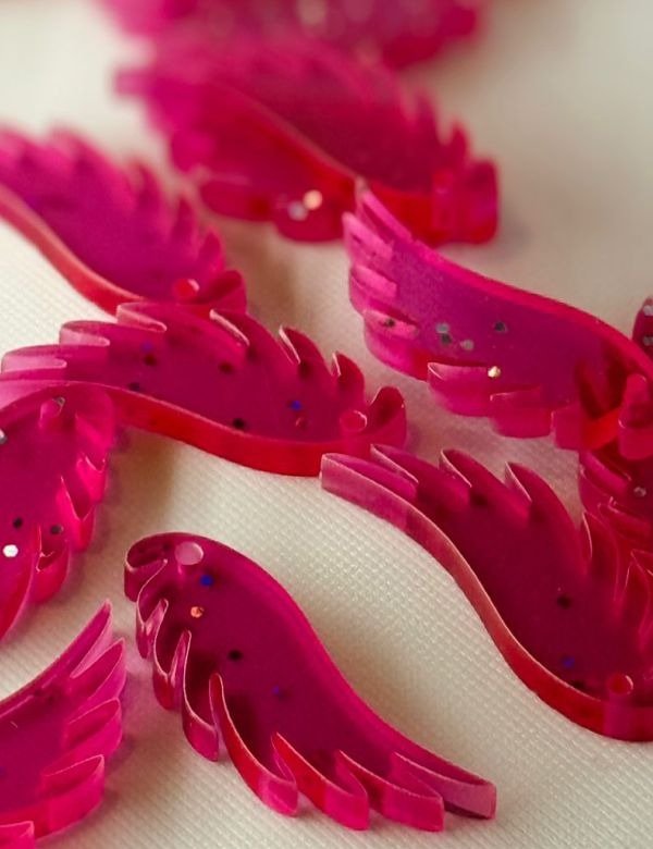 Producto - Etiquetas - Dijes Acrílico Color y Glitter - 6