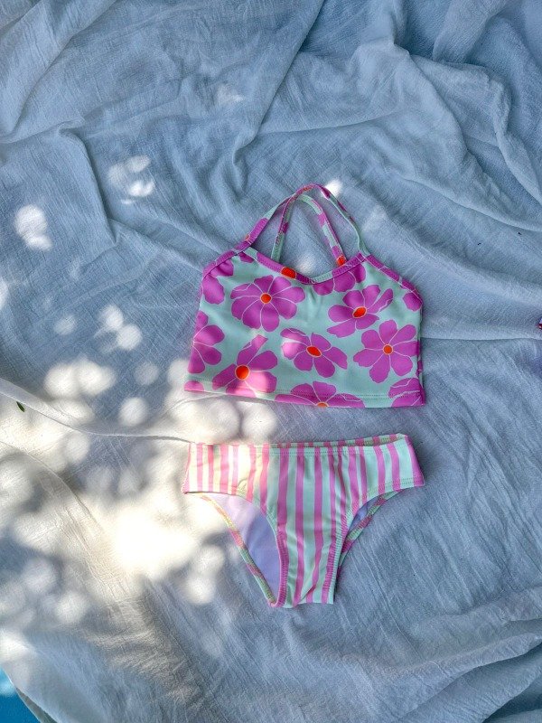 Producto - Bikini flores rosas